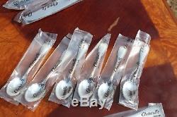 Christofle Malmaison Silver Plated NEW Magnificent Flatware 24 Pcs in 6 Settings