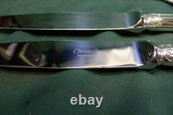 Christofle Marly Cutlery Set Spoon Fork Knife French Silver Plated Dinner Set