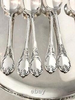 Christofle Marly Silver Plated Coffee/tea Set Of 6 Spoons