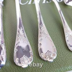 Christofle Marly Silverplate Flatware Set 30pcs in Case from JP Used