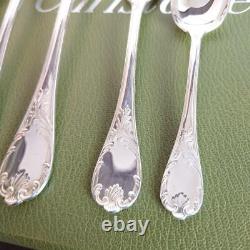 Christofle Marly Silverplate Flatware Set 30pcs in Case from JP Used