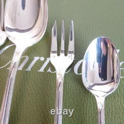 Christofle Marly Silverplate Flatware Set 30pcs in Case from JP Used