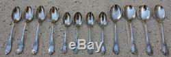 Christofle Marly Silverplate Flatware Set For 4,48 Pieces France
