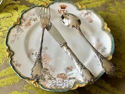 Christofle Marly Silverplated Flatware Dinner Set 30 Pcs For 6 People Orig Box