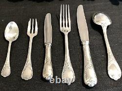 Christofle Marly Silverplated Flatware Set 72 Pc/12 People Excellent In Org Box