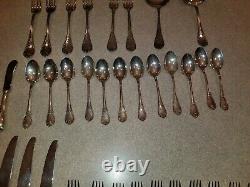 Christofle Marly Silverplated Flatware Set 76 Pc/12 People Excellent
