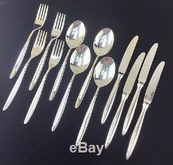 Christofle Orleans Flatware Set 12 Piece 4 place settings Used