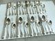 Christofle Perles Silver Plate Dinner Set Flatware 32 Pieces 8 Place Setting