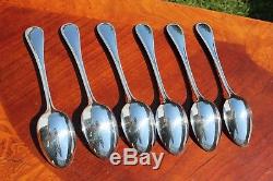 Christofle Perles Silver plated Table Spoons Set of Six
