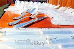 Christofle Pompadour Silver Plated Flatware 48 Pcs Set in 12 Settings