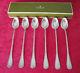 Christofle Rubans Silver-plate cocktail spoons 7,68 inches Set of 6