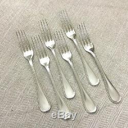 Christofle Silver Plated Cutlery Large Table Forks Set of 6 ALBI French Flatware
