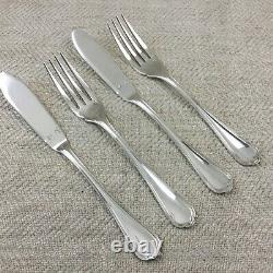 Christofle Silver Plated Cutlery Set Spatours Fish Knives Forks French Flatware