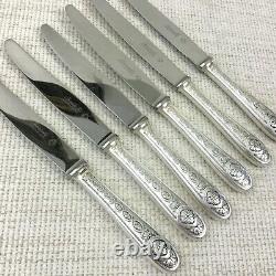 Christofle Silver Plated Cutlery Table Knives Set VILLEROY Vintage French