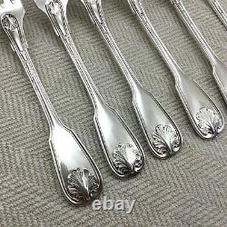 Christofle Silver Plated Cutlery Vendome Arcantia Large Table Forks Set of 6