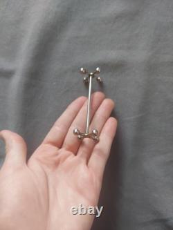 Christofle Silver Plated Set of 9Knife Rests Atomic Four Sided Ball Designs