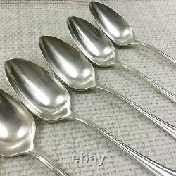 Christofle Silver Plated Teaspoons Set of 6 Spoons Printania French Flatware