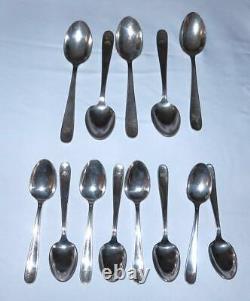 Christofle Silverplate 174 Piece Flatware with Castle Crown Emblem Service for 8+