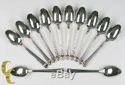 Christofle Silverplate Flatware Set in Aria Pattern, 160 Pieces Total, Great