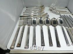 Christofle Silverplate Triade 5 Piece Place Setting For 5 Flatware Set