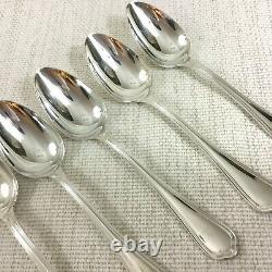 Christofle Spatours Cutlery Set Large Table Spoons French Silver Plated Flatware