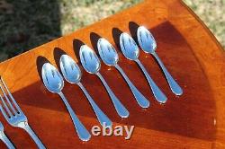 Christofle Spatours Silver Plated 24 Pieces Flatware Set for Six