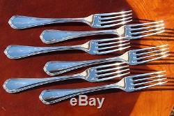 Christofle Spatours Silver Plated Flatware 24 Pieces Set in 6 Settings