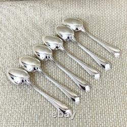 Christofle Spatours Table Spoons Cutlery Set of 6 French Silver Plated Flatware