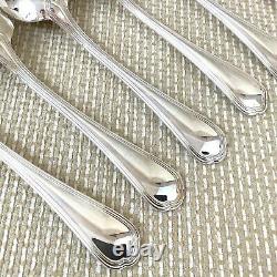 Christofle Spatours Table Spoons Cutlery Set of 6 French Silver Plated Flatware