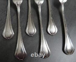 Christofle Table Forks Set of 6 French Art Deco Silver Plated Cutlery Printania