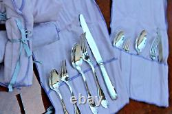 Christofle Vendome Silver Plated 30 Pieces Flatware Set for Six