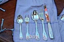 Christofle Vendome Silver Plated 30 Pieces Flatware Set for Six