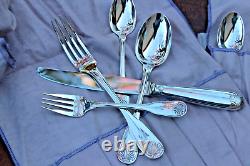 Christofle Vendome Silver Plated 30 Pieces Flatware Set for Six