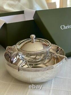 Christofle Vertigo Silver Plated Caviar Serving Set