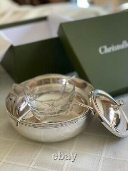 Christofle Vertigo Silver Plated Caviar Serving Set