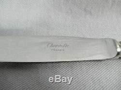Clean CHRISTOFLE MARLY 60pc Silver Flatware Set FRANCE 4pc Place Settings