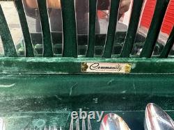 CommunityRogers & Bro Silverplate FlatwareSet with WoodenCase 50+ Pieces