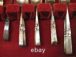 Community Morning Star Flatware 51 pc Set svc for 8 withBox Silverplate Oneida