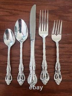 Countess deep silver plate flatware 24 settings serving international 132 pc