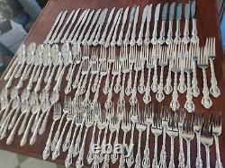 Countess deep silver plate flatware 24 settings serving international 132 pc