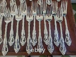 Countess deep silver plate flatware 24 settings serving international 132 pc