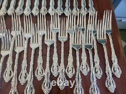 Countess deep silver plate flatware 24 settings serving international 132 pc