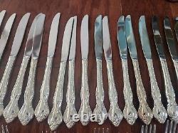 Countess deep silver plate flatware 24 settings serving international 132 pc