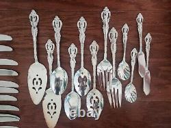 Countess deep silver plate flatware 24 settings serving international 132 pc