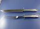 DAFFODIL 1950 LARGE 2 PC CARVING SET BY 1847 ROGERS BROS aa