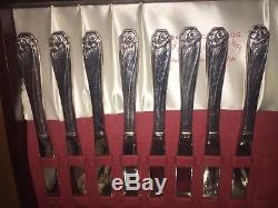 Daffodil 1847 Rogers Bros. Silverware 50 Piece Set in the Case 1950's Vintage