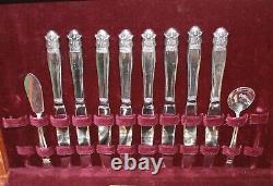 Danish Princess Holmes & Edwards Silverplate Service for 8 + Serving Pieces (51)