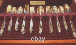 Danish Princess Holmes & Edwards Silverplate Service for 8 + Serving Pieces (51)