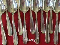 Dax Christofle 12 Table Spoons Set France Silverplated 8 1/8