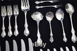 Debussy by Towle 68 Piece Sterling Silver Silverware Flatware Set Service For 8
